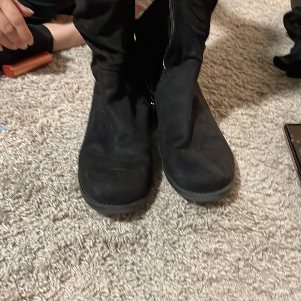 Black Flat Boots - image 2